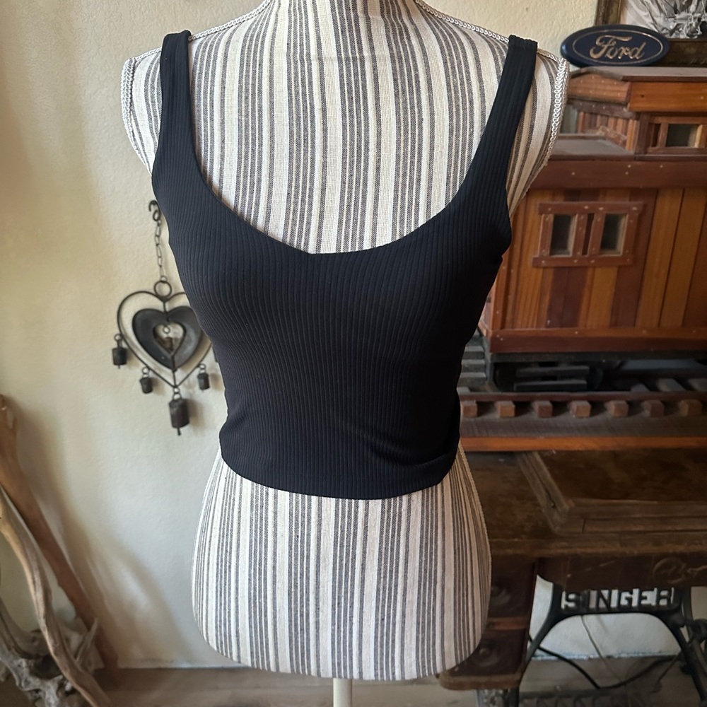 Black Lululemon Align Ribbed Top